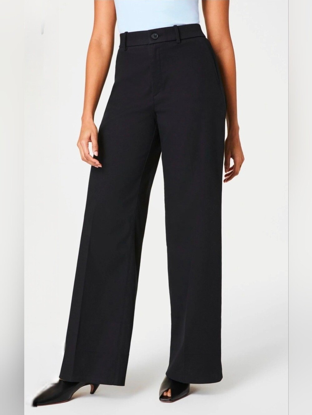 NWOT SPANX Black Full Length SPANXsupersmooth™ Stretch Twill Pants Size XL